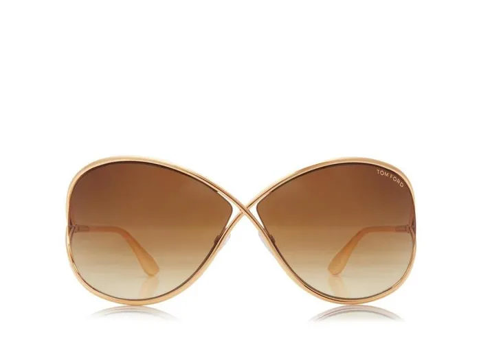 TOM FORD Sunglasses Women MIRANDA OVERSIZED SOFT SQUARE SUNGLASSES Rose Gold