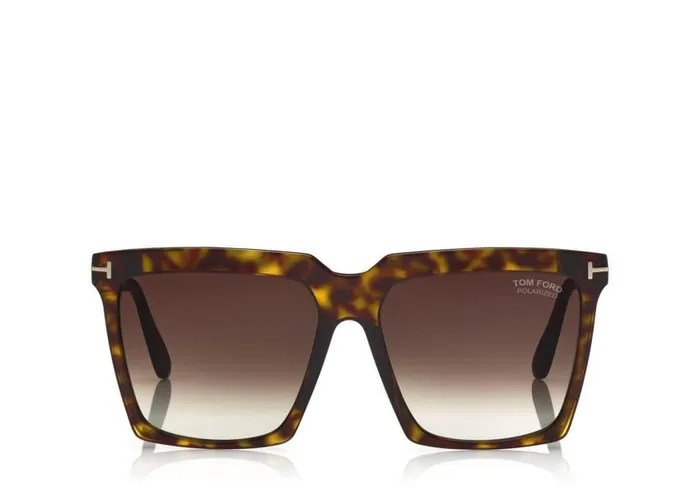 TOM FORD Sunglasses Women POLARIZED SABRINA SUNGLASSES Dark Havana