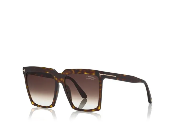 TOM FORD Sunglasses Women POLARIZED SABRINA SUNGLASSES Dark Havana TOM FORD Sunglasses Women POLARIZED SABRINA SUNGLASSES Dark Havana