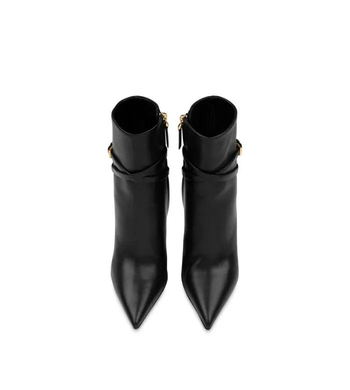 TOM FORD The Padlock Women LEATHER PADLOCK ANKLE BOOT Black TOM FORD The Padlock Women LEATHER PADLOCK ANKLE BOOT Black