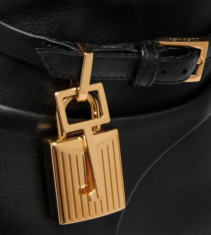 TOM FORD The Padlock Women LEATHER PADLOCK ANKLE BOOT Black TOM FORD The Padlock Women LEATHER PADLOCK ANKLE BOOT Black