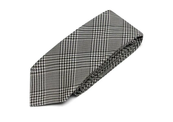 TOM FORD Ties and Bow Ties Men PRINCE OF WALES TIE Multi Black TOM FORD Ties and Bow Ties Men PRINCE OF WALES TIE Multi Black