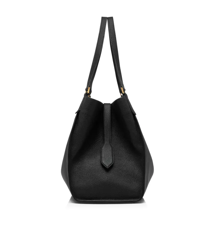 TOM FORD Totes Women GRAIN LEATHER TARA LARGE TOTE Black TOM FORD Totes Women GRAIN LEATHER TARA LARGE TOTE Black