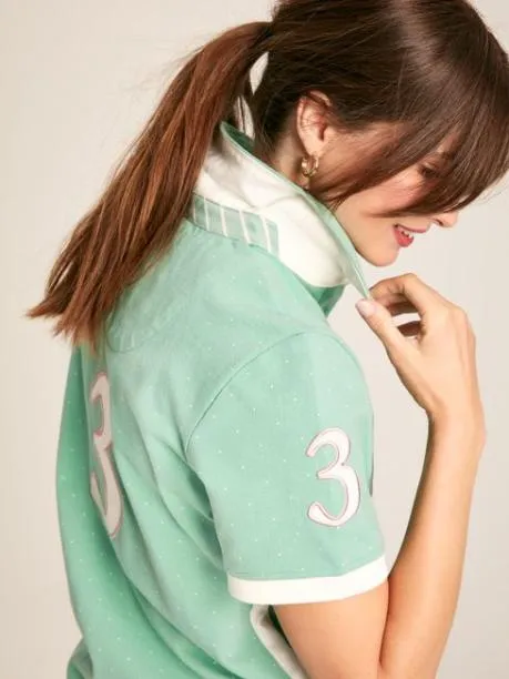 Tops and TShirts Women Joules Green Short Sleeve Cotton Polo Shirt Tops and TShirts Women Joules Green Short Sleeve Cotton Polo Shirt