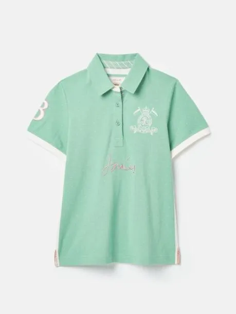 Tops and TShirts Women Joules Green Short Sleeve Cotton Polo Shirt Tops and TShirts Women Joules Green Short Sleeve Cotton Polo Shirt