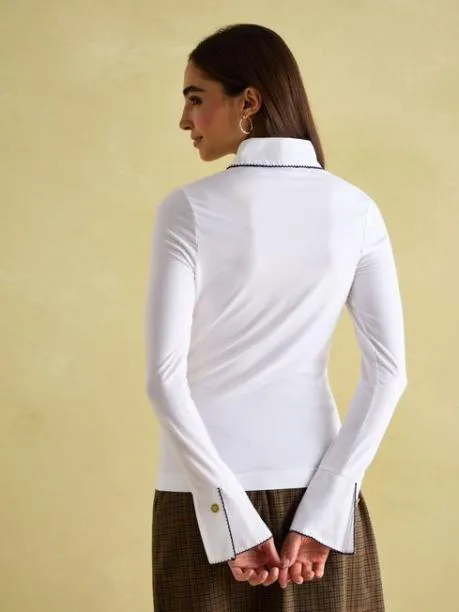 Tops and TShirts Women Joules White Long Sleeve Top