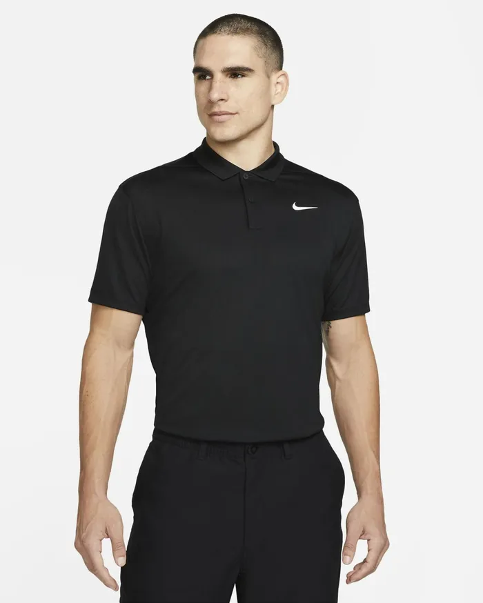 Tops And TShirts Men Nike NikeCourt DriFIT Blackwhite