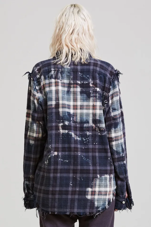 Tops Bleached Shredded Seam Shirt 8211 R13 Women