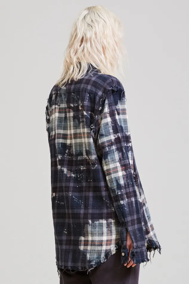 Tops Bleached Shredded Seam Shirt 8211 R13 Women
