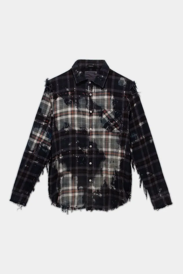 Tops Bleached Shredded Seam Shirt 8211 R13 Women