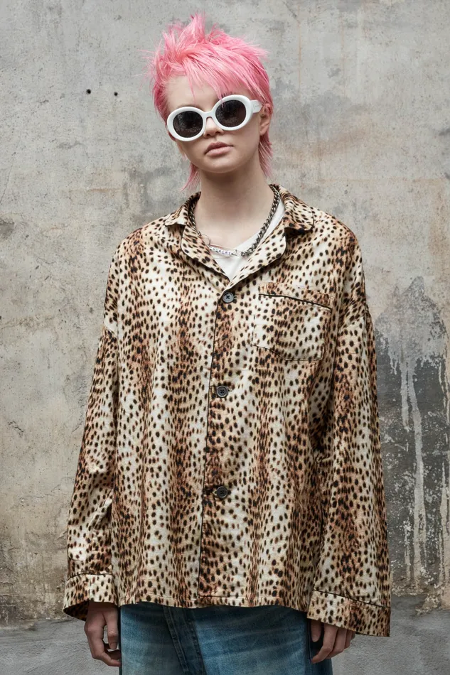 Tops Women Pj Top 8211 Cheetah R13