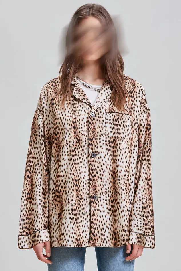 Tops Women Pj Top 8211 Cheetah R13