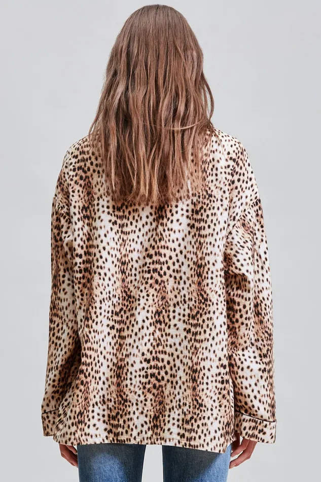 Tops Women Pj Top 8211 Cheetah R13