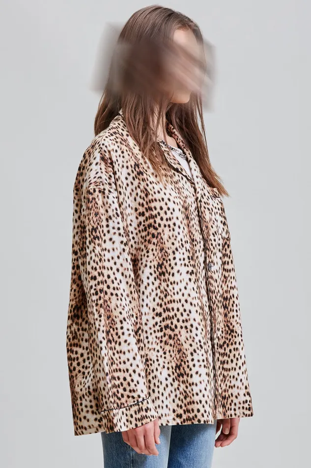 Tops Women Pj Top 8211 Cheetah R13
