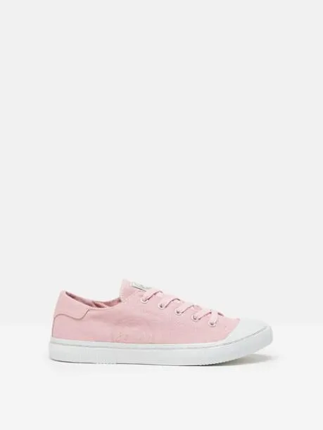 Trainers Women Joules Pink Canvas Pumps