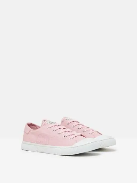 Trainers Women Joules Pink Canvas Pumps