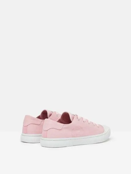 Trainers Women Joules Pink Canvas Pumps