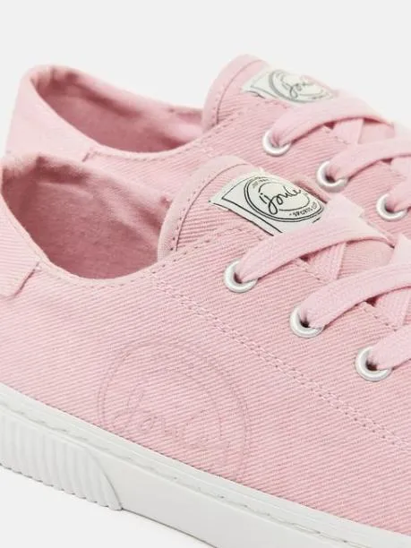Trainers Women Joules Pink Canvas Pumps