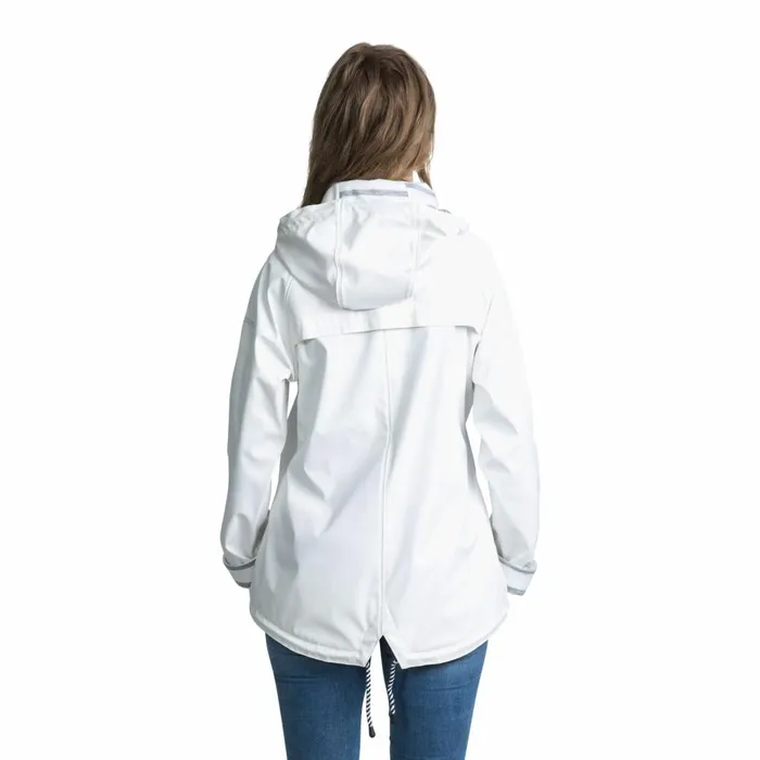 Trepass Waterproof Jacket Hooded Muddle White Women Trespass Casual Jackets