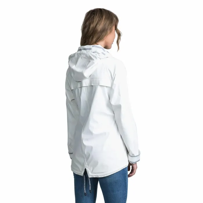 Trepass Waterproof Jacket Hooded Muddle White Women Trespass Casual Jackets