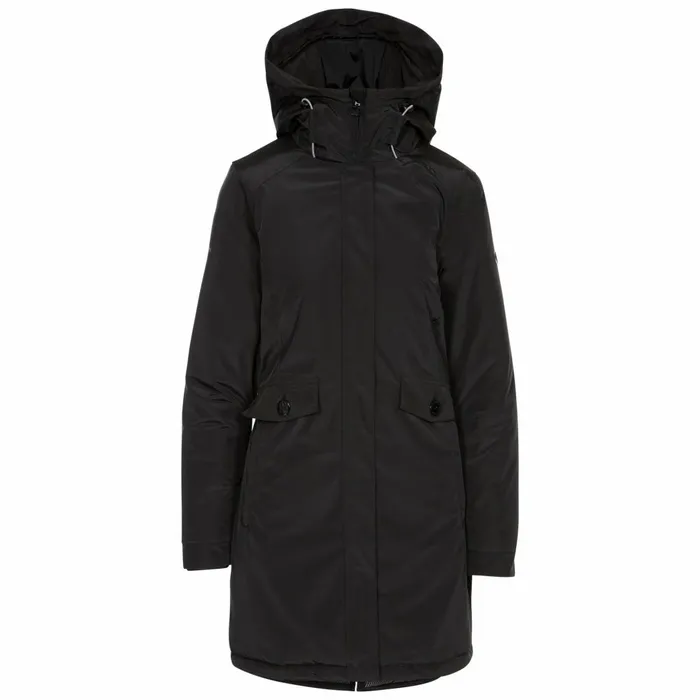 Trespass Waterproof Jacket Quilted Lining Carolina Black Women Trespass Waterproof Jackets Trespass Waterproof Jacket Quilted Lining Carolina Black Women Trespass Waterproof Jackets