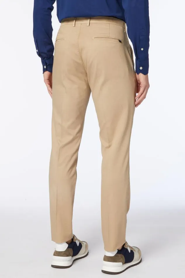 Trousers Men Boggi Milano Stretch CottonTencel Trousers Beige Trousers Men Boggi Milano Stretch CottonTencel Trousers Beige