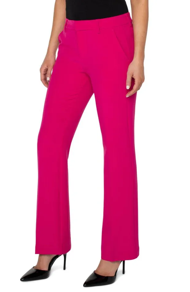 TROUSERS Women Liverpool Los Angeles KELSEY FLARE TROUSER Pink Topaz