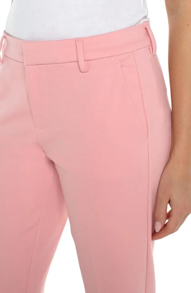 TROUSERS Women Liverpool Los Angeles KELSEY KNIT TROUSER SUPER STRETCH PONTE Pink Perfection