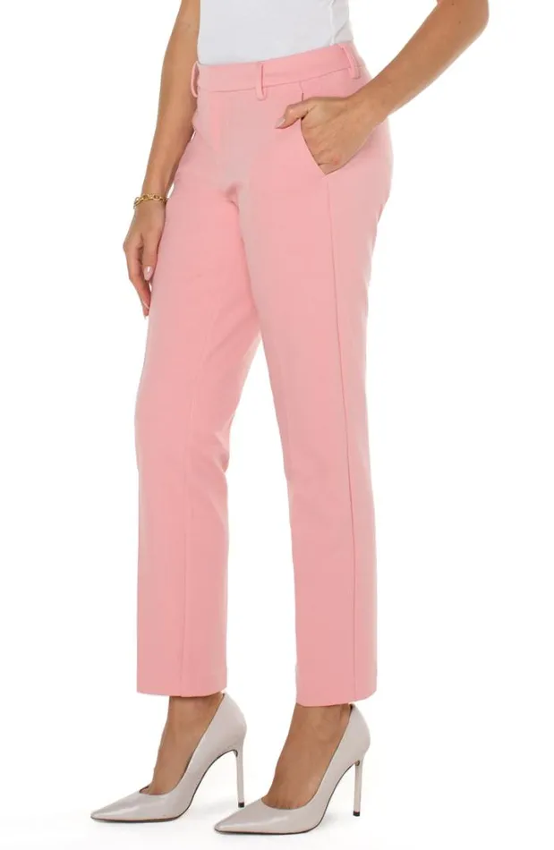 TROUSERS Women Liverpool Los Angeles KELSEY KNIT TROUSER SUPER STRETCH PONTE Pink Perfection