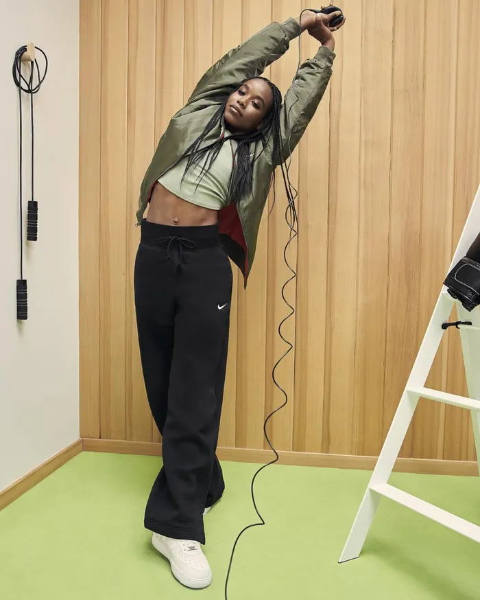 Trousers Women Nike Sportswear Phoenix Fleece Blacksail