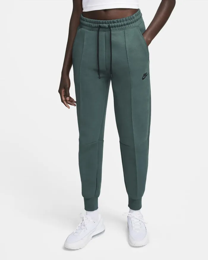 Trousers Women Nike Sportswear Tech Fleece Deep Jungleblack