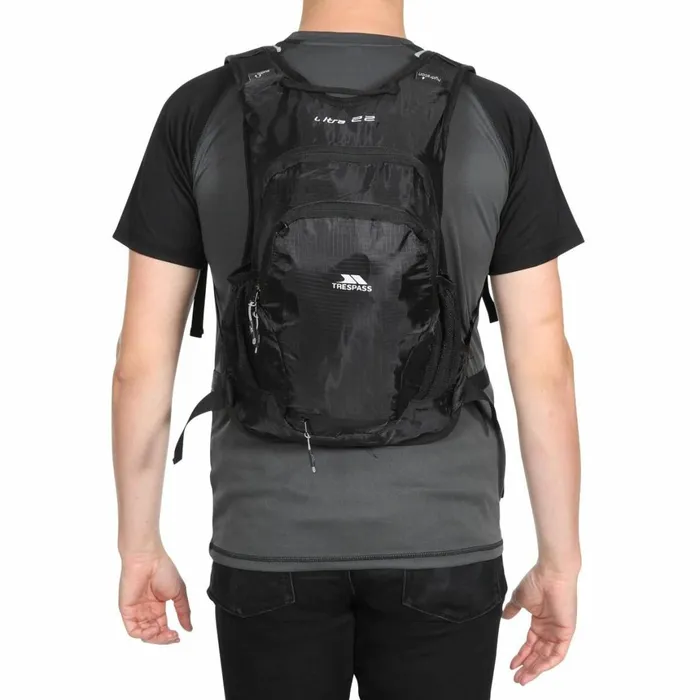 Ultra 22L Cycling Hydration Backpack Black Men Trespass Backpacks