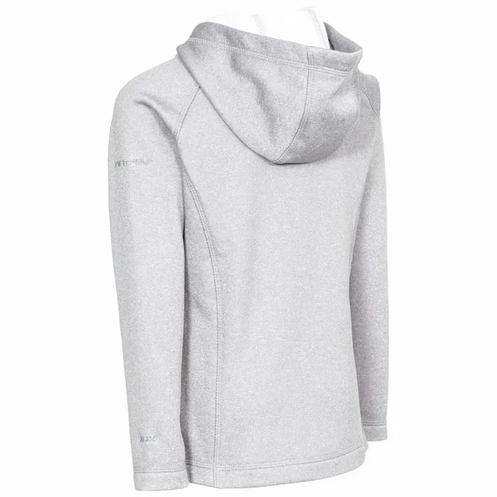 Vanlily Full Zip Fleece Hoodie Platinum Kids Trespass Fleece