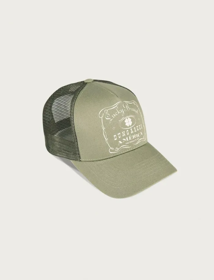 Vintage Lucky Brand Trucker Bright Green Men Lucky Brand Hats