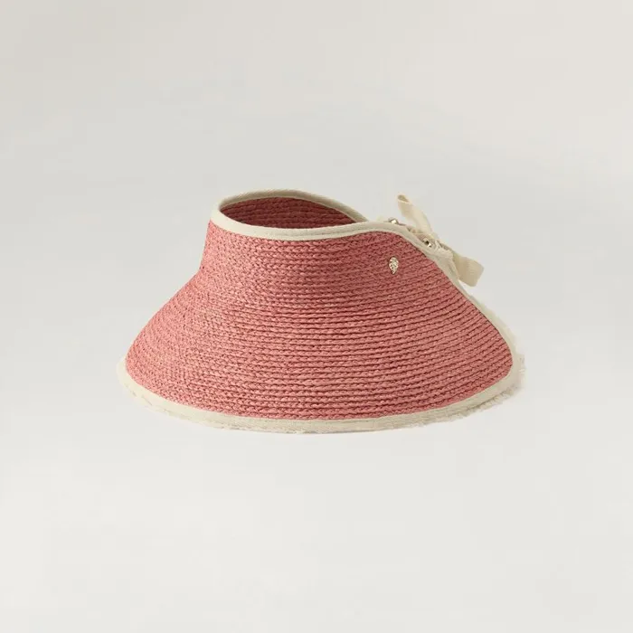 Visors Hats Helen Kaminski Aleeya 9 Fringe Pomelo Sand