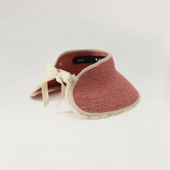 Visors Hats Helen Kaminski Aleeya 9 Fringe Pomelo Sand