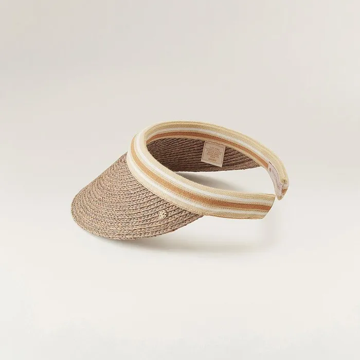 Visors Hats Helen Kaminski Bianca Eclipse Melangenougat Stripe