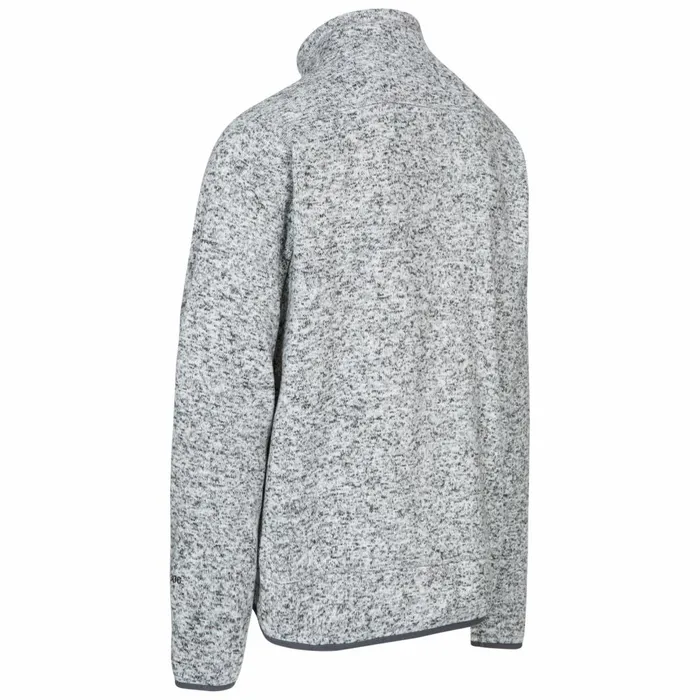 Wallow Marl Fleece Jacket Grey Marl Men Trespass Fleeces