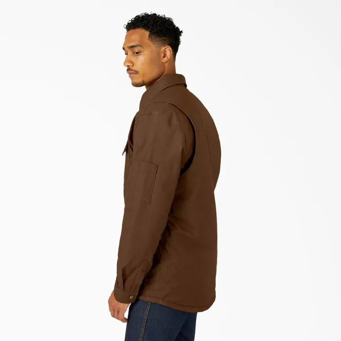 Water Repellent FleeceLined Duck Shirt Jacket Timber Brown Timber Brown tb Men Dickies Shirt Jackets Water Repellent FleeceLined Duck Shirt Jacket Timber Brown Timber Brown tb Men Dickies Shirt Jackets