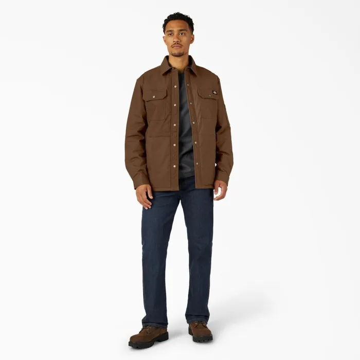 Water Repellent FleeceLined Duck Shirt Jacket Timber Brown Timber Brown tb Men Dickies Shirt Jackets Water Repellent FleeceLined Duck Shirt Jacket Timber Brown Timber Brown tb Men Dickies Shirt Jackets