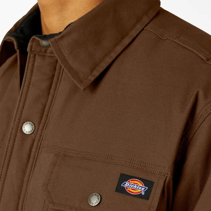 Water Repellent FleeceLined Duck Shirt Jacket Timber Brown Timber Brown tb Men Dickies Shirt Jackets Water Repellent FleeceLined Duck Shirt Jacket Timber Brown Timber Brown tb Men Dickies Shirt Jackets