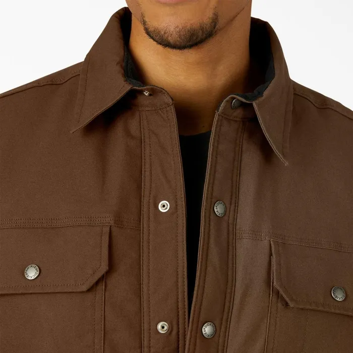 Water Repellent FleeceLined Duck Shirt Jacket Timber Brown Timber Brown tb Men Dickies Shirt Jackets Water Repellent FleeceLined Duck Shirt Jacket Timber Brown Timber Brown tb Men Dickies Shirt Jackets