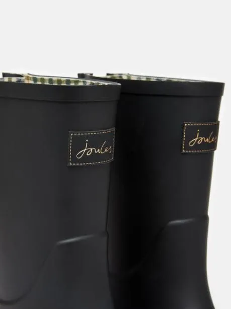 Wellies Women Joules Black Adjustable Mid Calf Wellies