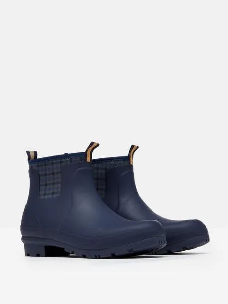 Wellies Women Joules Navy Blue Neoprene Lined Ankle Wellies