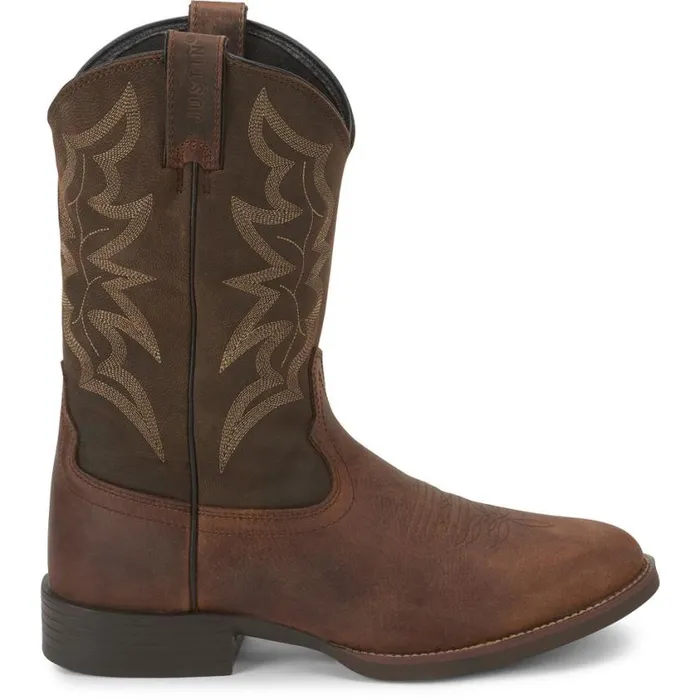 Western Men Justin Boots Buster III 11034 Western Boot Distressed Brown 040brown041