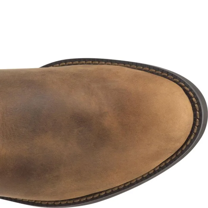 Western Men Justin Boots Jeb 10034 Roper Boot Tan Apache 040brown041