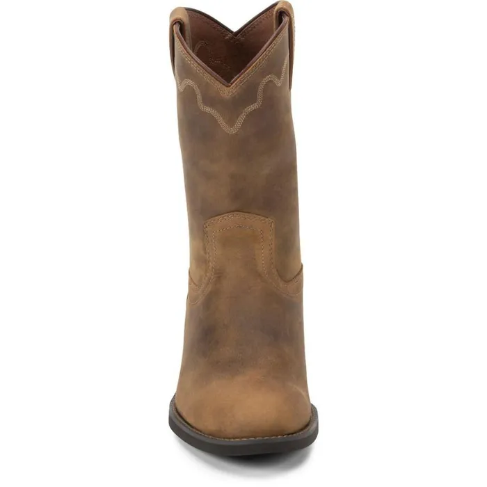 Western Men Justin Boots Jeb 10034 Roper Boot Tan Apache 040brown041