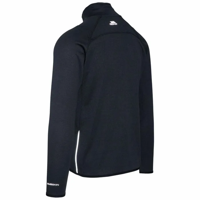 Whiten Quick Dry Active Jacket Black Men Trespass Gym and Sports Tops