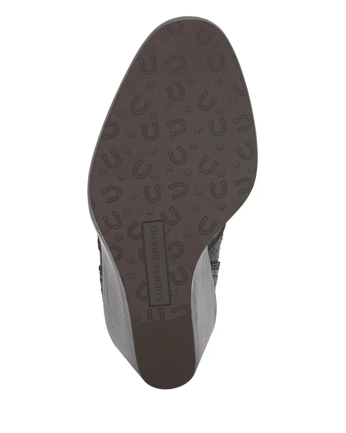 Wilano Wedge Bootie Feather Women Lucky Brand Shoes
