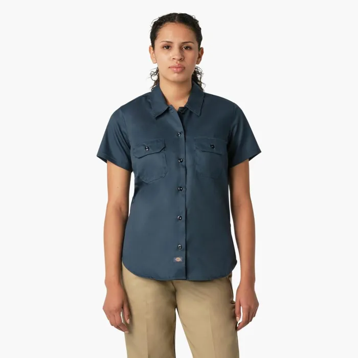 Women039s 574 Original Work Shirt Airforce Blue Airforce Blue asl Women Dickies Painters Women039s 574 Original Work Shirt Airforce Blue Airforce Blue asl Women Dickies Painters